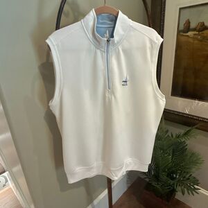 Johnnie O White Golf Vest